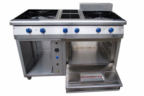 TIPO 30: EQUIPO MIXTO CON FOGONES Y HORNO MULTIFUNCIONAL